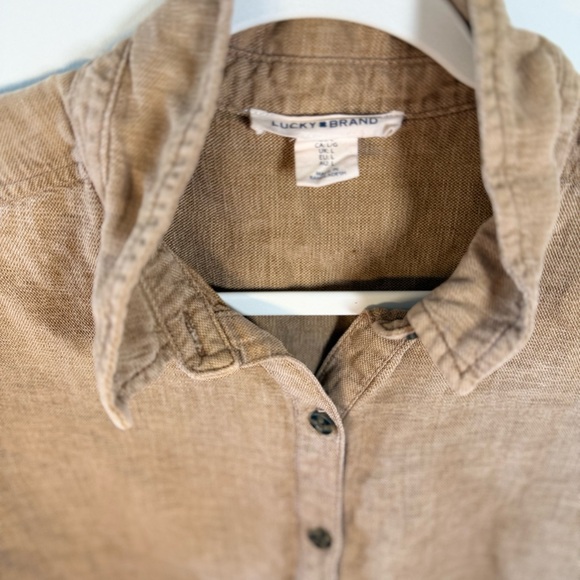 Lucky Brand Women’s brown Lyocell Button Down Dress size L - Picture 16 of 16